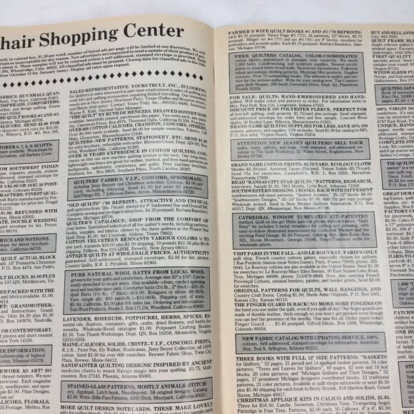 Quilters Newsletter Magazine October 1983 Issue No 156 Quilting Patterns - Picture 12 of 13